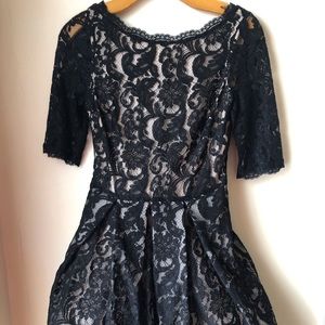Black lace dress